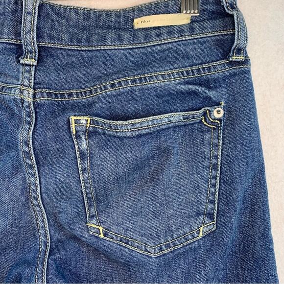 PILCRO by Anthropologie‎ Boyfriend Slim Cropped Jeans Raw Hem Cuffed READ - Picture 6 of 15